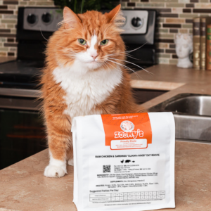 RAW CHICKEN & SARDINES "CLUCK'n GOOD" CAT RECIPE
