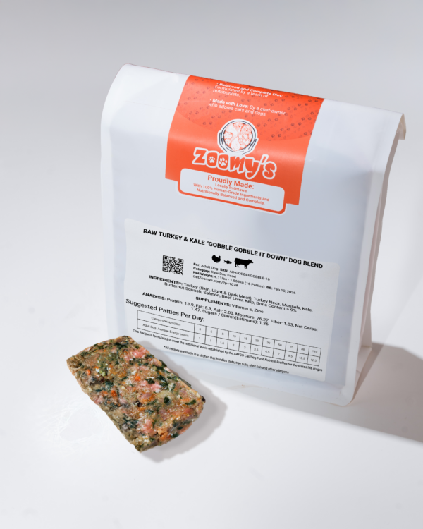 RAW TURKEY & KALE "GOBBLE GOBBLE IT DOWN" DOG BLEND - Image 2